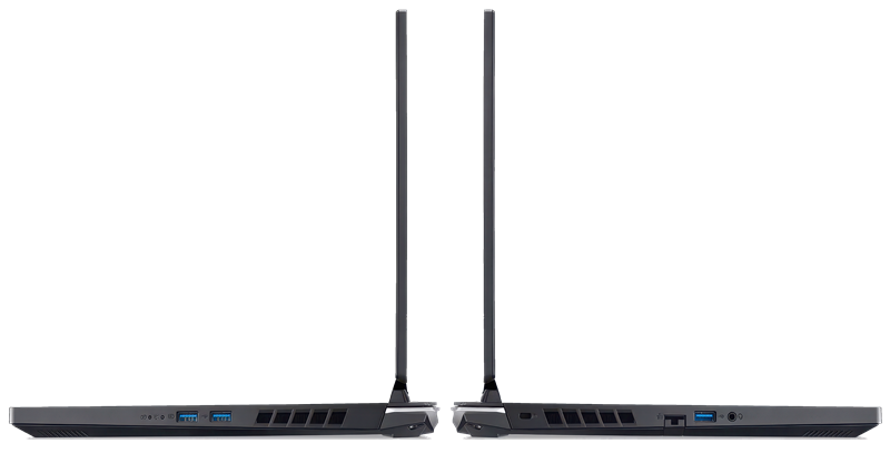 Gledajući bokove Nitra 5, ponuda ulaza i izlaza djeluje prilično siromašno, no razlog tome je što je dio njih smješten sa stražnje strane kućišta