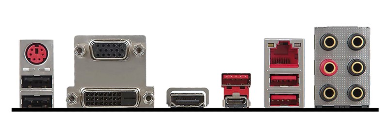 Ponuda konektora relativno je slaba u odnosu na jače ploče, no lijepo je što na raspolaganju imamo barem USB 3.1 portove. Videoizlazi su u kombinaciji s Ryzenom neupotrebljivi