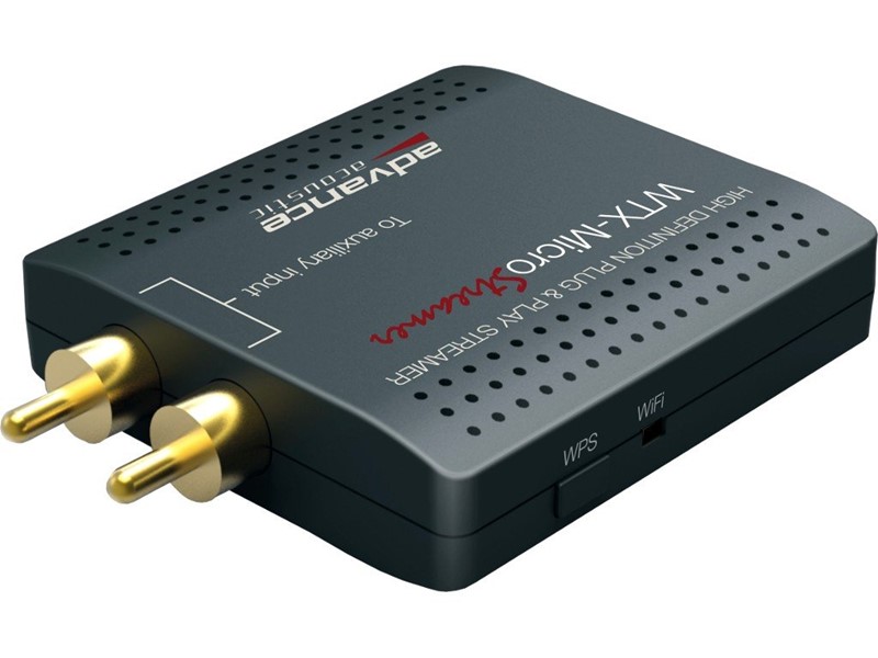 WTX-MicroStream ima samo jedan analogni izlaz za zvuk. Digitalno-analognu konverziju signala obavlja sam, pomoću solidnog Wolfsonovog DAC-a