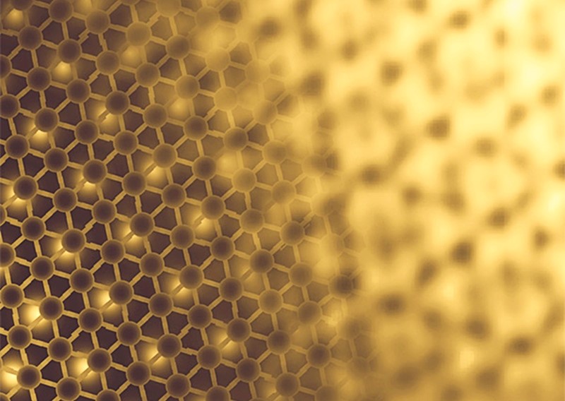 Interkristal nastao prekrivanjem uvijenog grafena na heksagonalnom borovom nitridu 📷 Andrei Lab