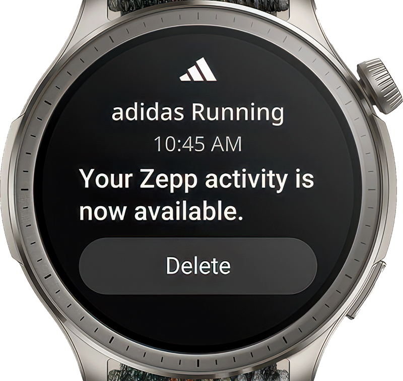 Zepp OS omogućuje integraciju s različitim uslugama i aplikacijama, među kojima je i Adidasova aplikacija za trčanje Adidas Running