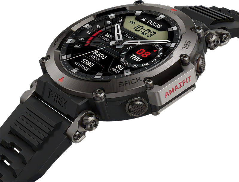 Za izradu kućišta Amazfit je odabrao nehrđajući čelik i polimersku slitinu, koje modelu T-Rex ultra daju impresivnu otpornost i čvrstoću