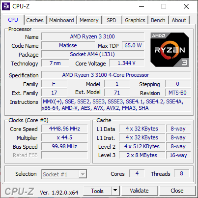 Ryzen 3 3100 - rezultati overklokiranja