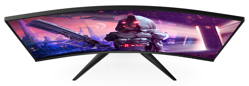 Radijus zakrivljenosti je 1500R, što rezultira blagim zaobljenjem panela, koje je sprijeda gotovo neprimjetno