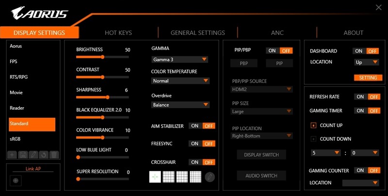 Windows aplikacija OSD Sidekick