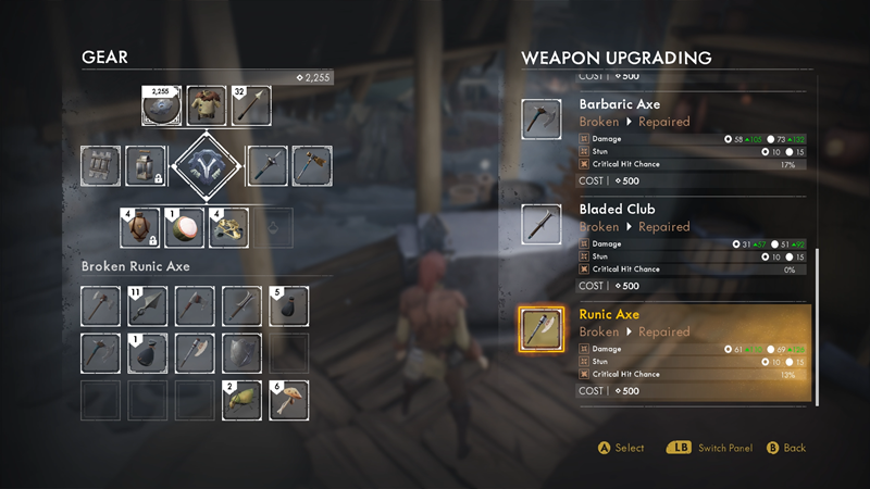 Oružja i oprema koju sa sobom nosite jedino je što ćete nadograđivati, a za to će vam trebati Scoria