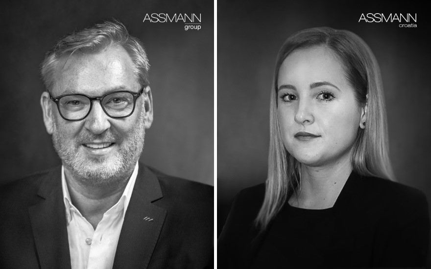 Izvršni direktor grupacije Michael Zulauf i Lidija Mikuš generalni su direktori hrvatske podružnice tvrtke Assmann