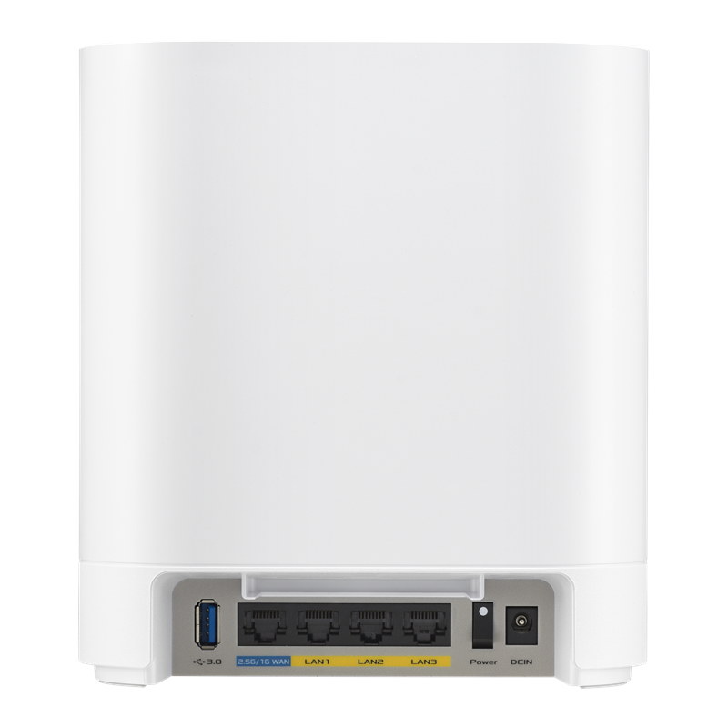 Straga nalazimo četiri Ethernet konektora – prvi je 2,5-gigabitni WAN, a nakon njega slijede tri gigabitna LAN porta. Tu je i USB 3.2 Gen 1 konektor, koji se može iskoristiti za mrežno dijeljenje pisača ili vanjskog diska, ali i za uspostavu internetske konekcije pomoću spojenog mobitela