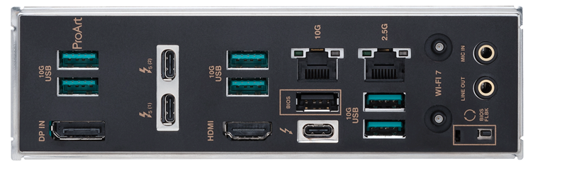 Stražnji DisplayPort izveden je kao ulaz, stoga je njegova primarna funkcija da omogući izlaz slike preko jednog od čak tri Thunderbolt konektora
