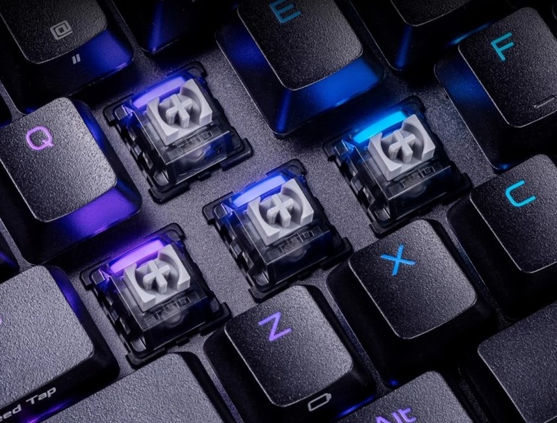 Magnetski prekidači ROG HFX V2 izuzetno su stabilni, a isto vrijedi i za kapice tipki, koje naliježu za takozvanu POM stem osovinu