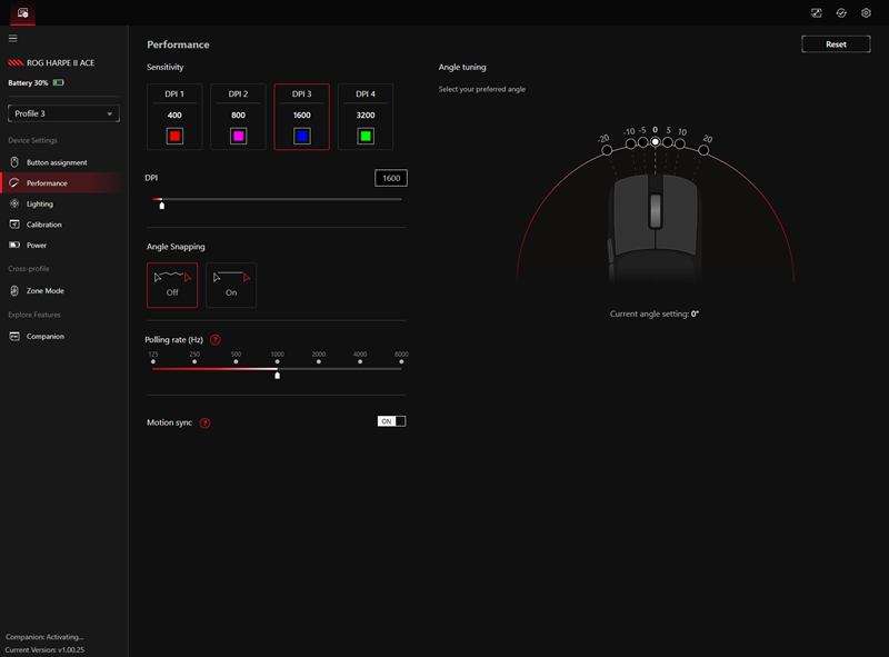Platforma Gear Link omogućuje nam detaljnu konfiguraciju miša, a bez lokalne instalacije softvera, s obzirom na to da se izvodi iz internetskog preglednika