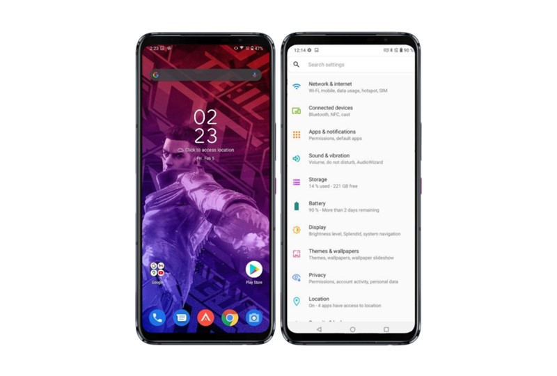 Velik ekran pokriva 82% prednjeg brida uređaja, što povećava strukturalnu stabilnost i smanjuje mogućnost nehotičnog dodira po ekranu, ali malo narušava estetiku