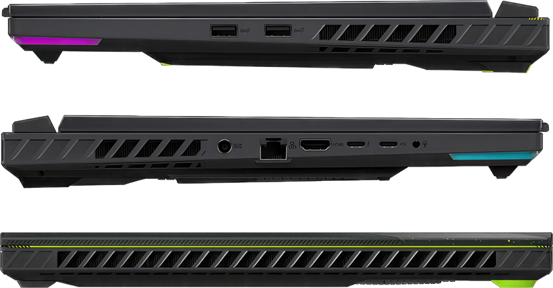 Strix G16 pun je rupa k'o švicarski sir, što mu uvelike pomaže pri ostvarivanju odličnih termalnih performansi