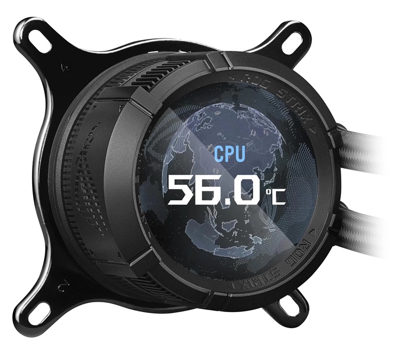 Zvijezdu vodenog hlađenja čini okrugli LCD, dijagonale 2,1" i razlučivosti 480x480 piksela. Impresionira svojom oštrinom i kutovima gledanja, dok je frekvencija osvježavanja od 60 Hz potpuno adekvatna