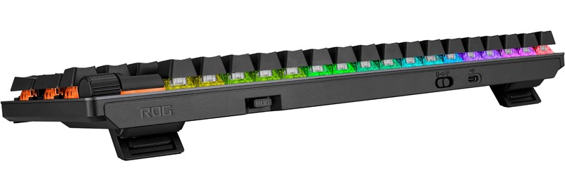 Praktičan spremnik za bežični prijemnik i kontrole za prebacivanje između uređaja nalaze se na vrhu