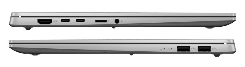 Iako je riječ o tankom i laganom uređaju, Vivobook S 15 nudi impresivnu količinu priključaka, među kojima su i sve rjeđi USB Type-A portovi
