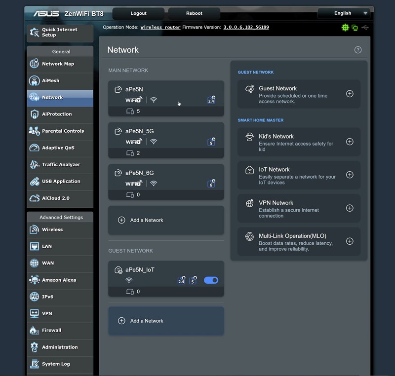 Klasično Asusovo sučelje za routere ASUSWRT za današnje pojmove izgleda zastarjelo, no bogato je mogućnostima podešavanja