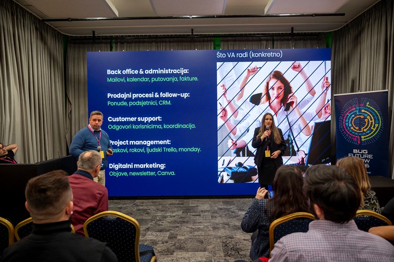 Osnivači platforme GoThrive, Nikola Mujdžić Reščić i Katarina Zubatović, demistificirali su ulogu virtualnih asistenata