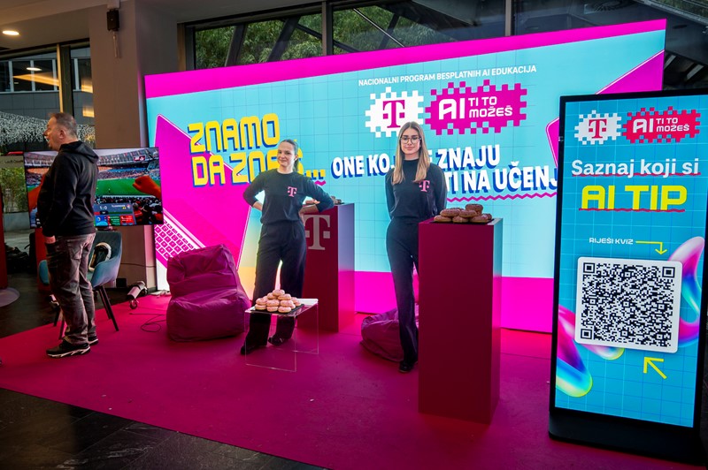 Hrvatski Telekom lansirao je svoj nacionalni program besplatnih edukacija o umjetnoj inteligenciji "AI ti to možeš"