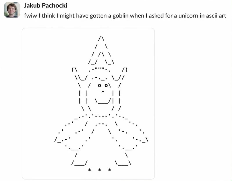 Glavni znanstvenik OpenAI-ja također je imao bliski susret s goblinom