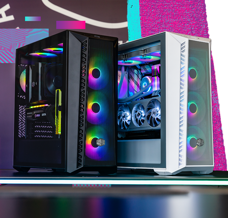 MasterBox 520 Mesh proizvodi se u crnoj i bijeloj izvedbi. Obje imaju kaljeno staklo na lijevom boku, a bijela je dodatno ukrašena sivim detaljima