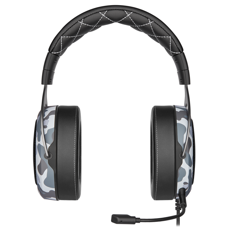 Jastučići su ispunjeni memorijskom pjenom i prekriveni umjetnom kožom. Mikrofon je odvojiv, a načinjen je tako da uspješno zadržava položaj u koji ga savinemo. Isporučuje se sa spužvicom, koja mu daje profesionalniji izgled