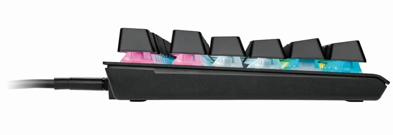 Corsairovi OPX prekidači aktiviraju se nakon samo jednog milimetra pritiska, ali sila od 45 grama, koju je potrebno primijeniti, znači da slučajne aktivacije neće biti toliki problem