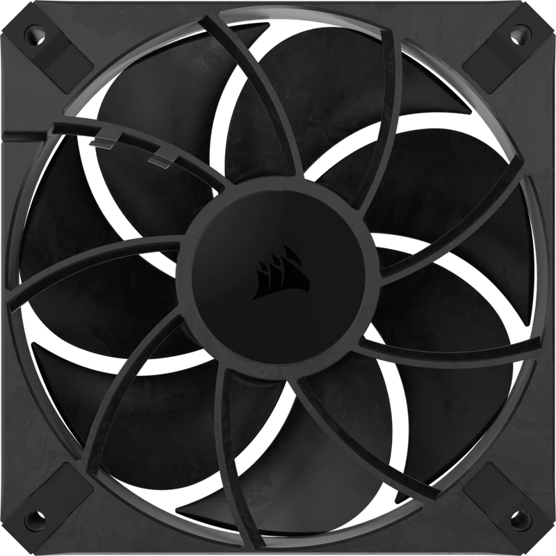 Sedam prilično tvrdih, krutih lopatica smješteno je na rotoru ovog ventilatora