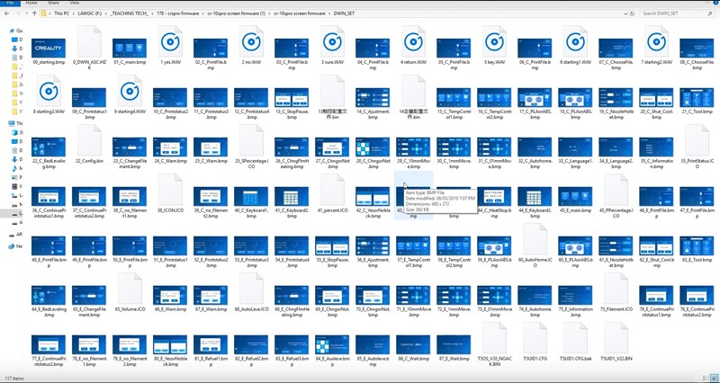 Grafičke datoteke u mapi DWIN_SET koje se upisuju u EEPROM