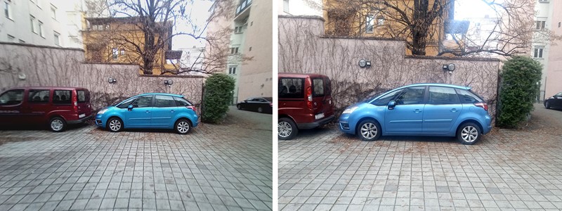 Širokokutna kamera obuhvaća kut od 125°, a takve mogućnosti teško ćete pronaći u ovom cjenovnom rangu