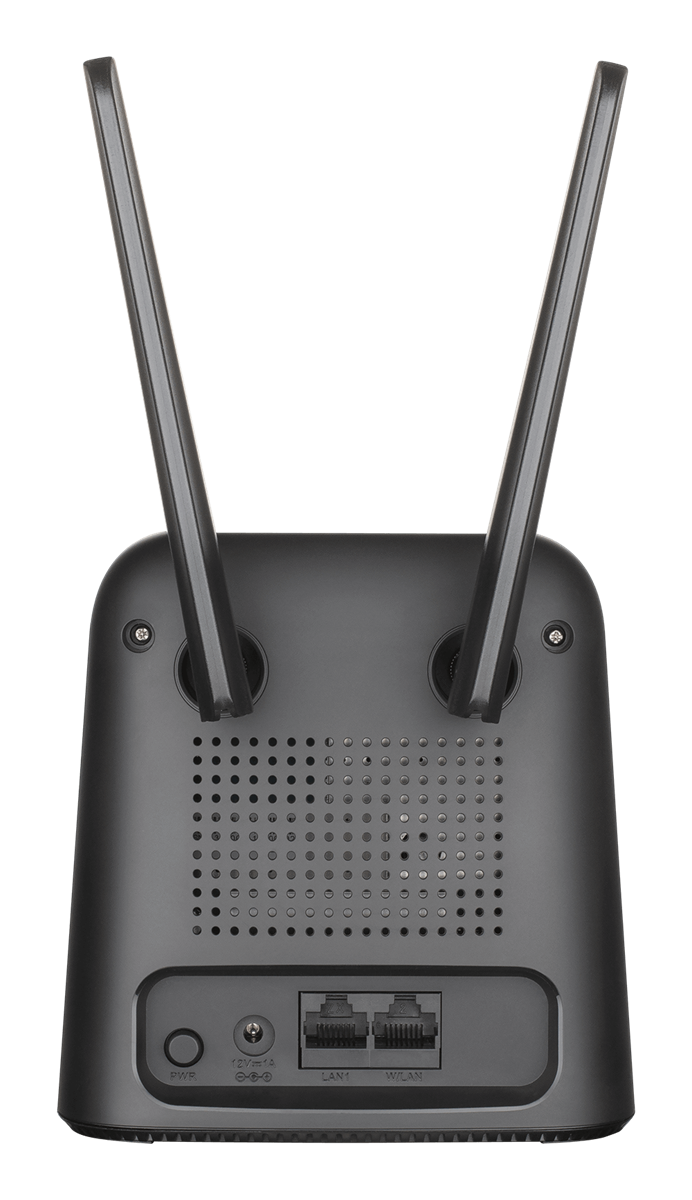 Straga nalazimo prihvate za 4G antene, koje su priložene u kutiji, te dva gigabitna Ethernet porta. Jedan se može konfigurirati kao WAN port te je u tom slučaju moguće koristiti 4G failover