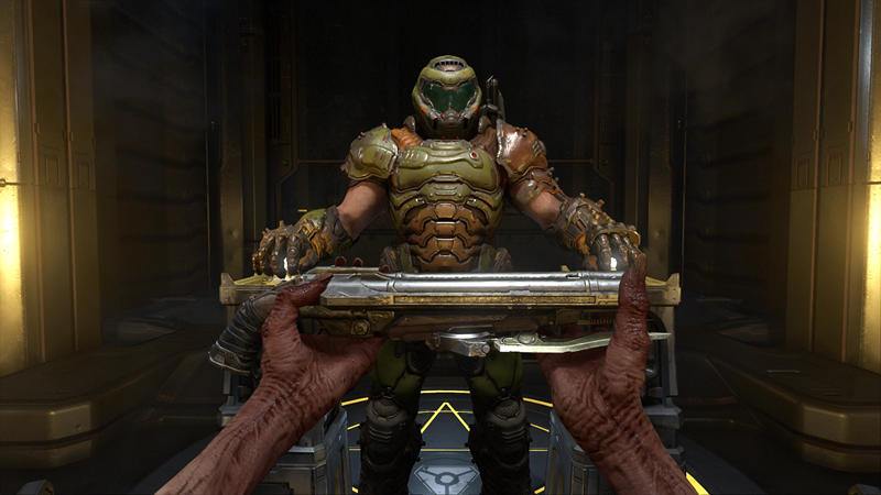 Slayer nema potrebe za korištenjem riječi, sve razgovore obavlja ili oružjem ili impozantnom pojavom