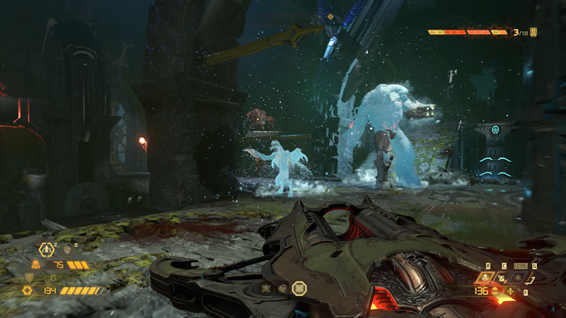 Stavljanje demona na led daje vam kratki predah, a ako ih usput zapalite, neće se otopiti nego vam dati armor