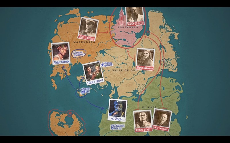 Glavni otok - U svakom području su jasno naznačene mete, kao i osobe čije prohtjeve moramo zadovoljiti prije no što steknemo njihovu naklonost