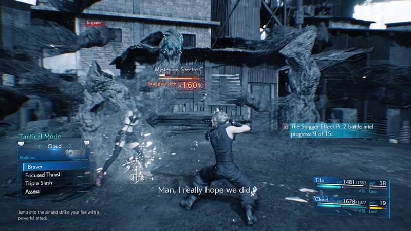 Borba je fluidna i odvija se u realnom vremenu, a kad napunite ATB i želite koristiti vještine ili magije, ono se usporava i u izborniku birate ono što želite