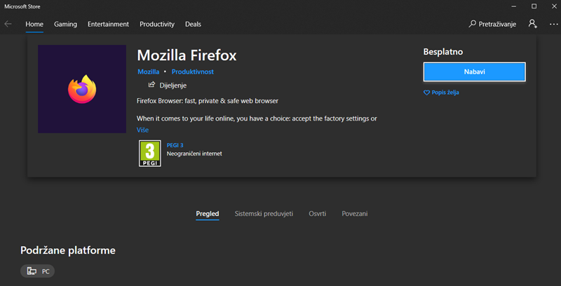 Foto: Screenshot/Microsoft Store