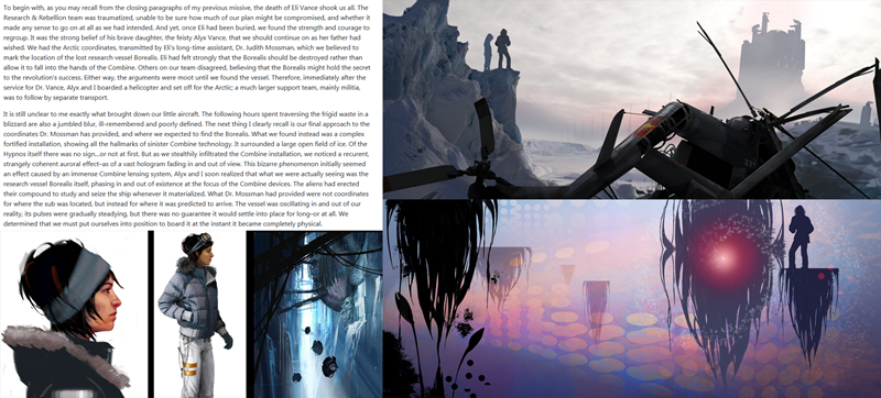 Bivši pisac i veteran Valvea, Marc Laidlaw, je prije dvije godine objavio nepoznate detalje o epizodi kojoj nije bilo suđeno, a ekipa na internetu je to povezala s concept artom