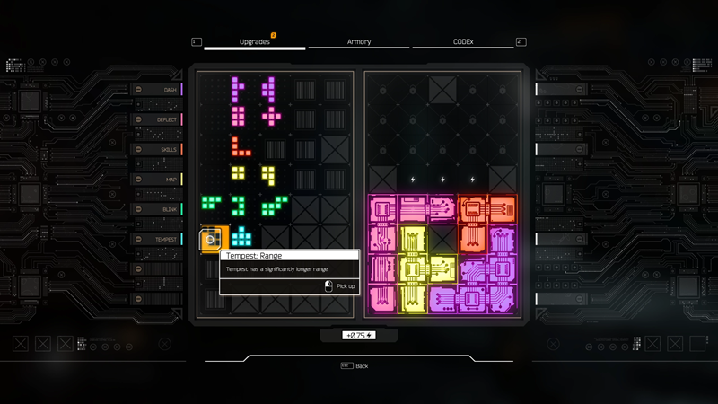 Osim vještina koje otključavate kako napredujete, omiljeni nindža moći će si dodatno olakšati slaganjem u stilu Tetrisa