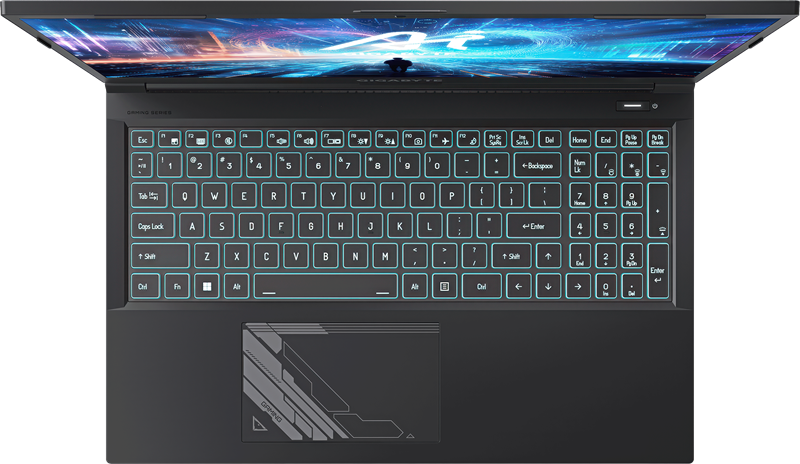 Gigabyte je iskoristio sav dostupan prostor i protegnuo tipkovnicu gotovo do samih rubova, tako da je raspored tipki vrlo komforan