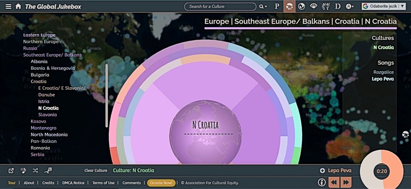 Na stranici se nalaze i zapisi iz Hrvatske