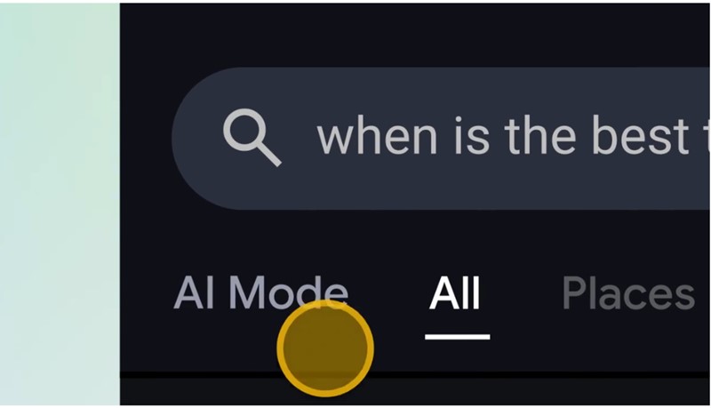 Korištenje AI Moda trebalo bi smanjiti potrebu za višestrukim klikovima na različite stranice kako bi se pronašla potrebna informacija 📷 Google Labs