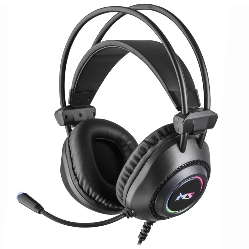 Žični headset iz pitanja ima kabel s tri konektora - dva su za zvuk (jedan za slušalice, jedan za mikrofon), a treći, USB, za RGB pozadinsko osvjetljenje