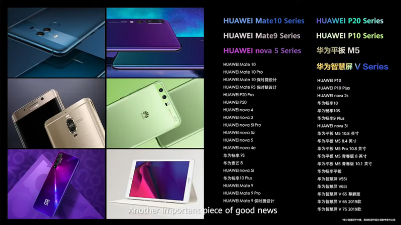 Uređaji koji će dobiti HarmonyOS. Izvor: Huawei