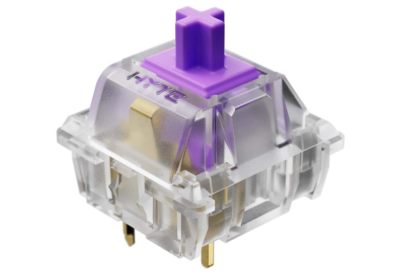 HYTE koristi vlastite linearne prekidače Fluffy Lavander, koji su tvornički podmazani izvrsnim mazivom Krytox 205g0