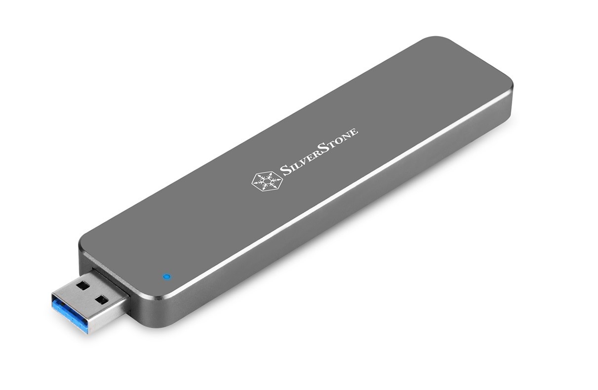 Silverstone Launches SST-ms09c External m.2 SSD Enclosure. А флешка Gen 3.2. Кейс для м2 SSD. Silverstone USB Type c.