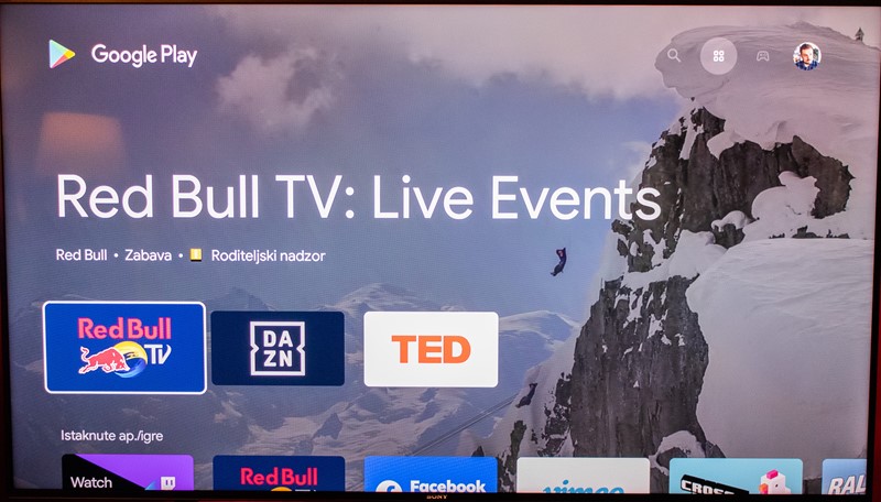 Platforma Android TV nudi nekoliko tisuća aplikacija, koje preuzimamo s Google Play Storea
