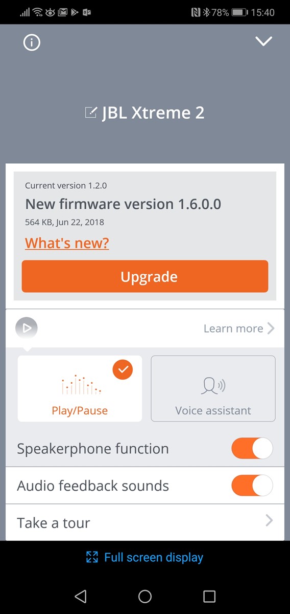 Aplikacija Connect za osnovne postavke i nadogradnju firmwarea