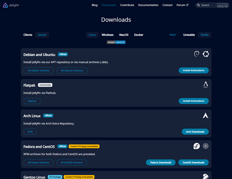 Zastupljenost platformi prilično je široka, no ni izbliza nije takva kakvu mogu ponuditi i Plex i Emby, a pogotovo kad je u pitanju podrška za NAS uređaje, pa to svakako valja imati na umu pri izboru primarnog medijskog poslužitelja (nitko ne kaže da ih se ne može imati više)…