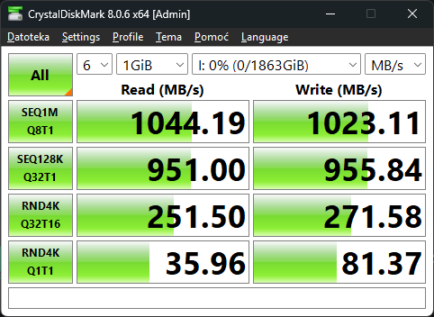 Obećane performanse su tu – iako danas ima i bržih vanjskih SSD-ova, ovo su respektabilne performanse za uređaj takvog kapaciteta i tako malih gabarita