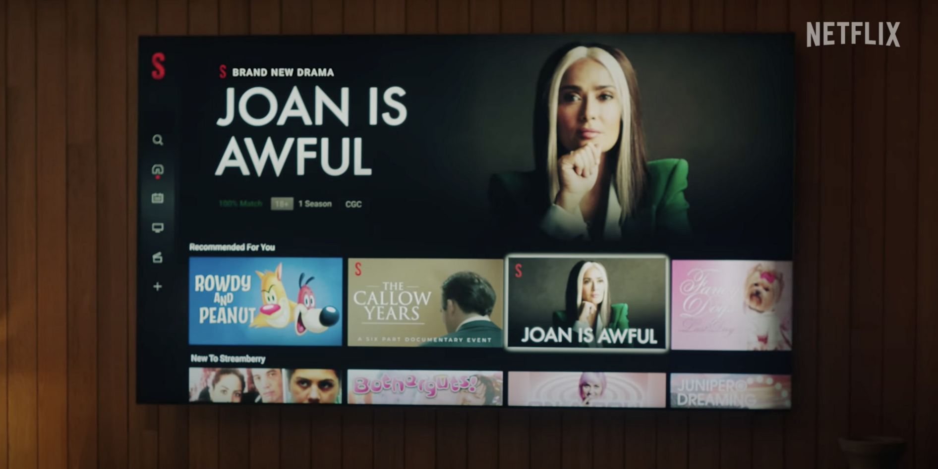 Serija Joan is Awful na Streamberryju, fiktivnom streaming servisu. 📷 Foto: Netflix
